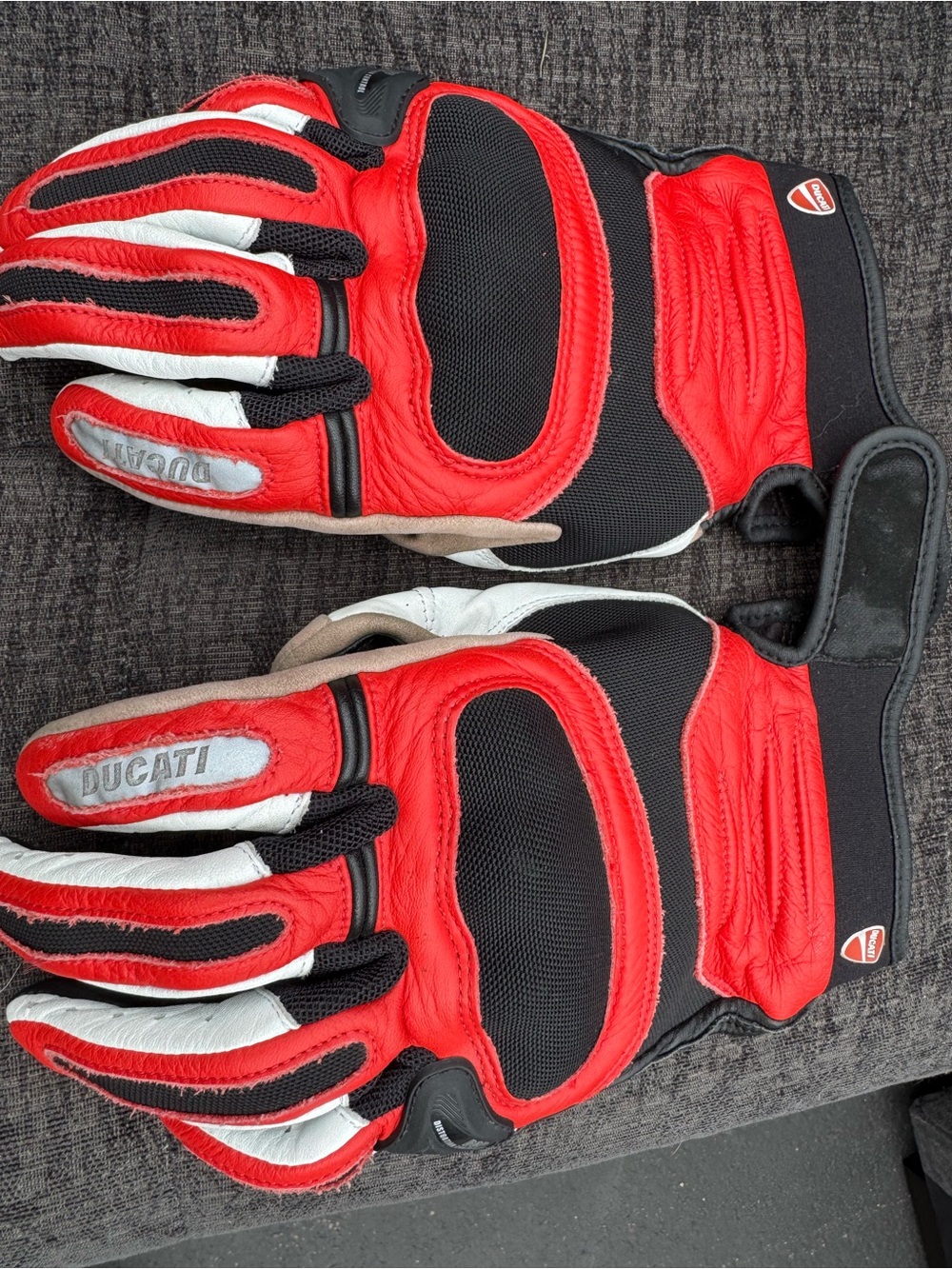 Ducati Men’s Red & Black Racing Gloves